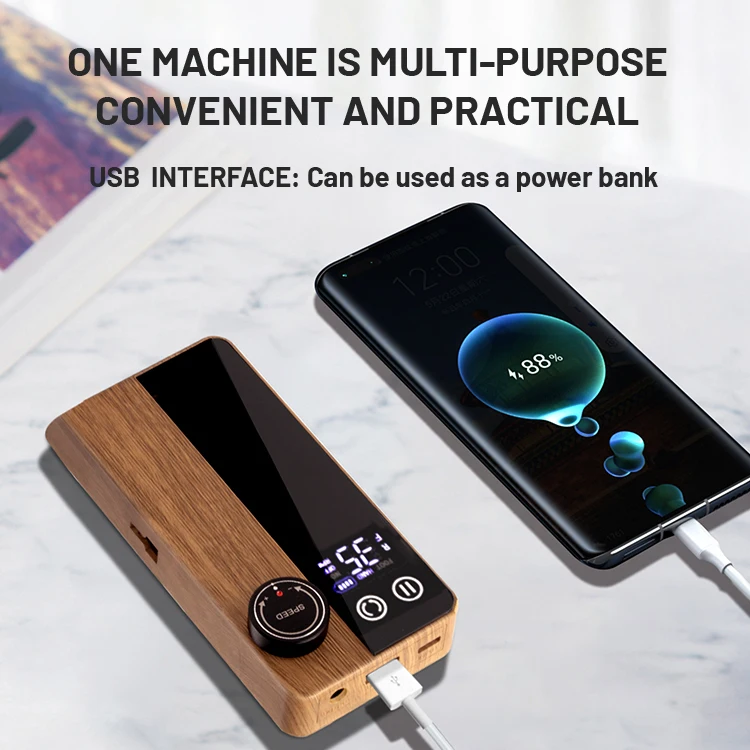 New Professional Brushless Portable Electric Nail Drill Machine 35000rpm Rechargeable Custom Brushless Nail Art Drill Machine