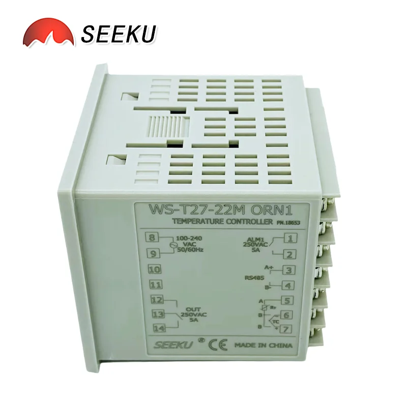 SEEKU W72XH72mm PID RS485 Relay SSR 0-10V 4-20mA Output Supports multiple sensor inputsTemp Controller Modbus AC/DC 24V AC 220V