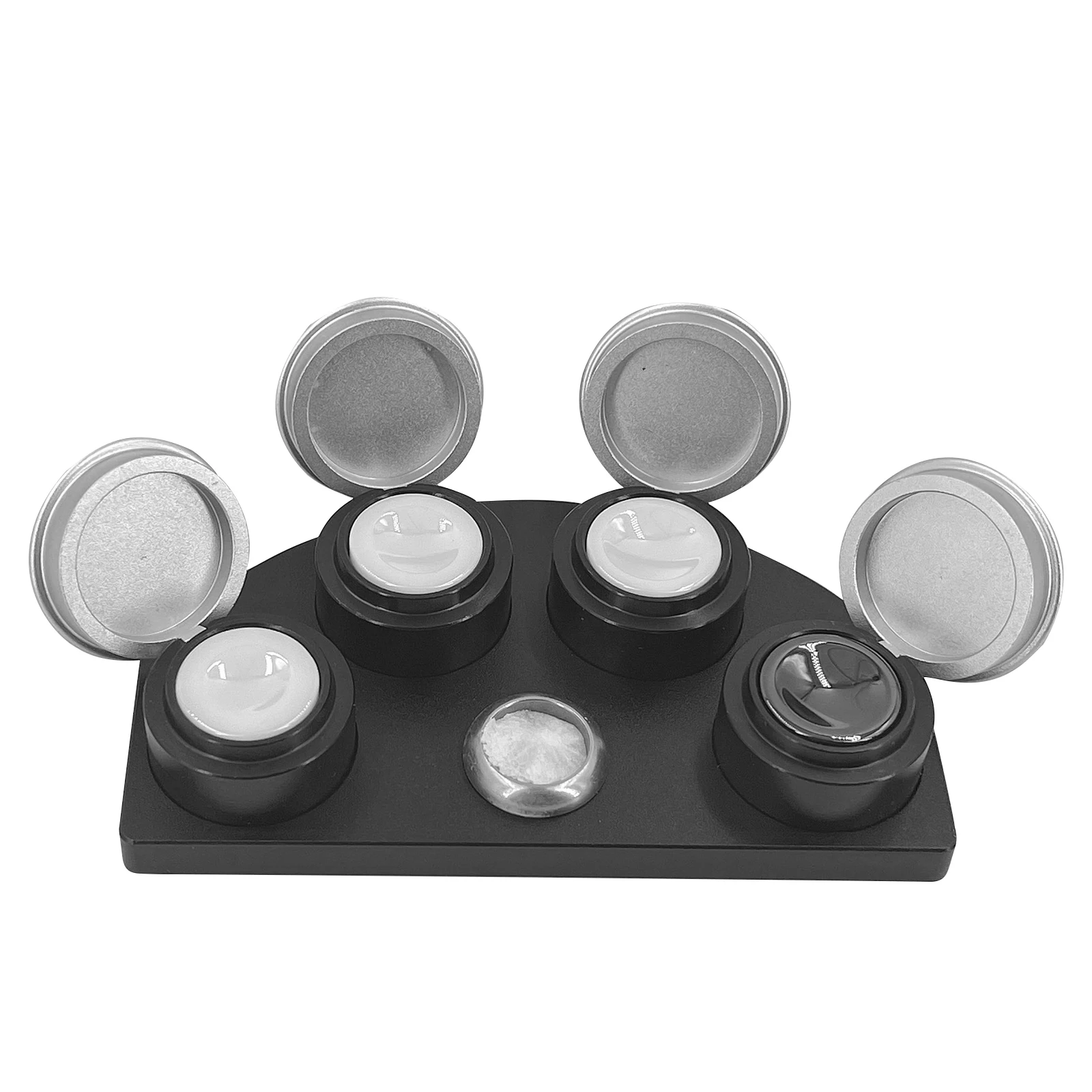 

Watch Oil Cup Watch Grease Storage Cup Holder Container Oil Cup Stand 4 Ceramics Containers Wacth Repair Tool For Watchmaker