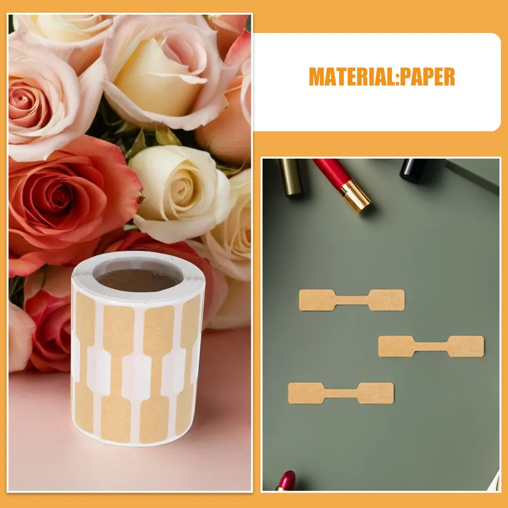 2000Pcs Blank Self-Adhesive Jewelry Price Tags Rectangle Labels Stickers for Rings Necklaces Bracelets Earrings Display Pricing