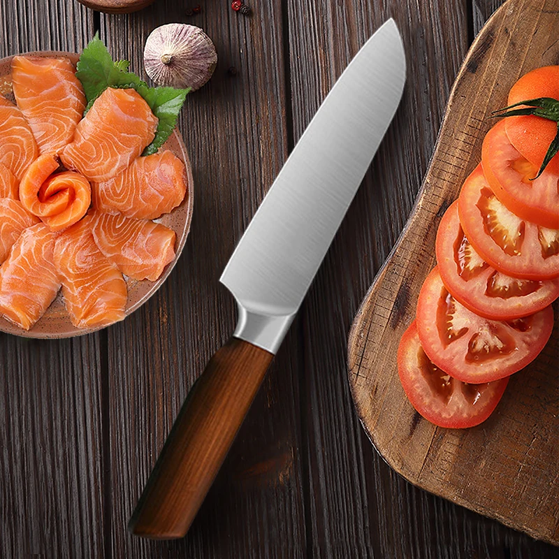 Kitchen Knife Chef Knife Slicer Ultra-sharp Stainless Steel Meat Chopping Cleaver Fish Vegetable Slicing Chop Butcher Knife