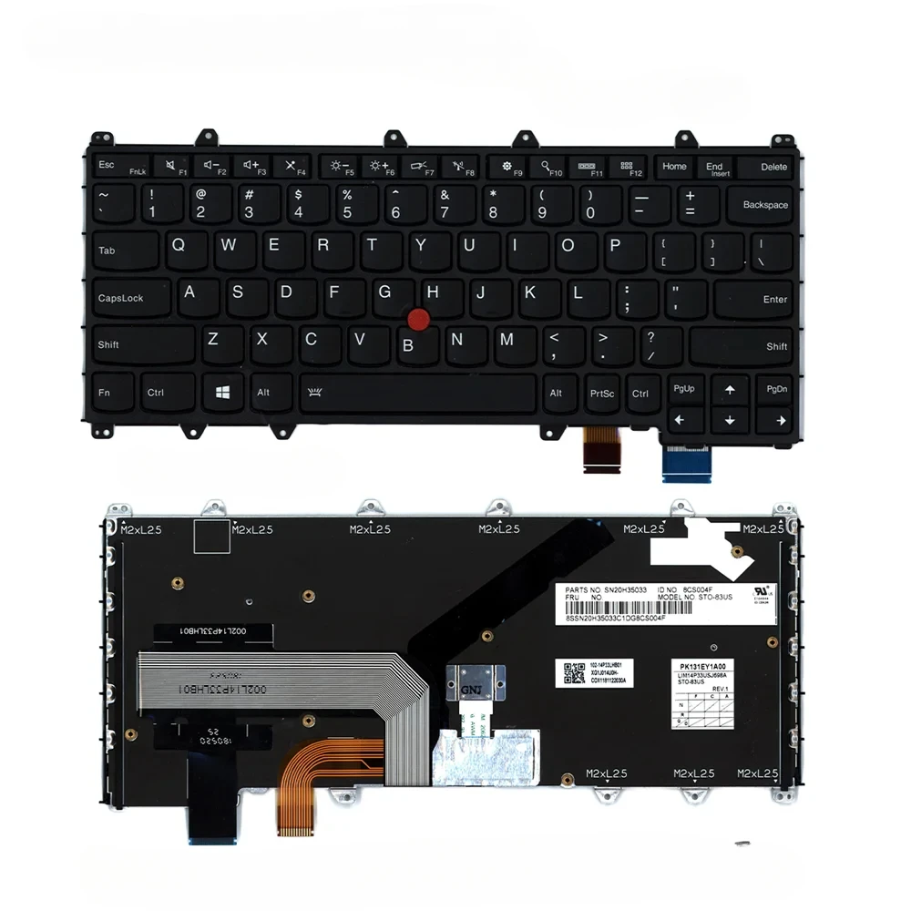 New For Lenovo ThinkPad Yoga 260 Laptop Keyboard Internal USA English Backlight 00PA124 00PA206