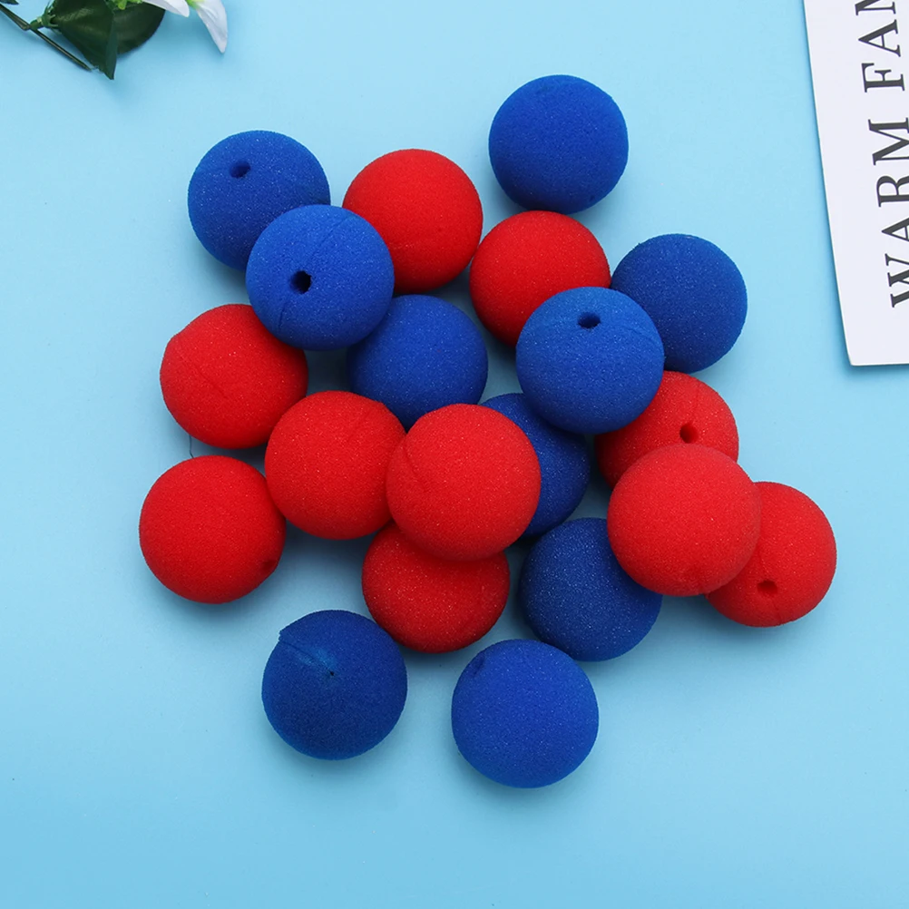 

20pcs Clown Noses Props Funny Red Sponge Accessories for Costume Balls Parties Adults Kids Role-play Stage Christmas Halloween