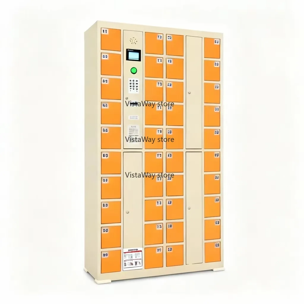 Intelligent Mobile Phone Charging Locker Station with 20 50 Compartments for Public, Office, and School Use