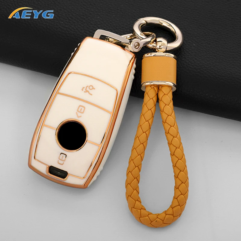 

TPU Car Remote Key Case Cover Shell Fob For Mercedes Benz A C E S G Class GLC CLE CLA W177 W205 W213 W222 X167 AMG Accessories