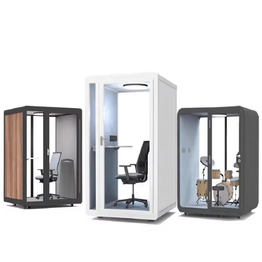 Mobile Frame Sound Insulation Steel Structure Office, Recording Studio, Workstation, Office Cabin, Modern Acoustic Studio