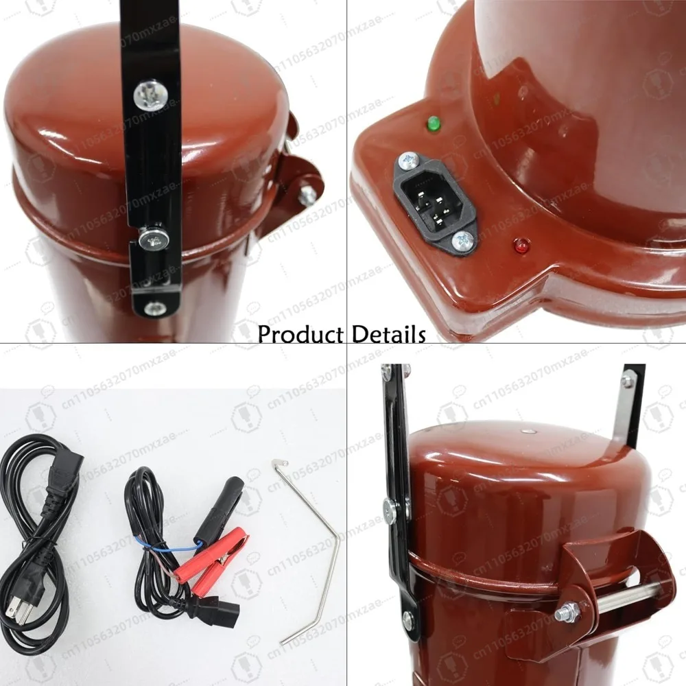 فرن قضيب لحام 22 رطل حاوية تخزين مجفف كهربائي محمول مع مقبض مقاوم للحرارة 180 ℃   AC220v