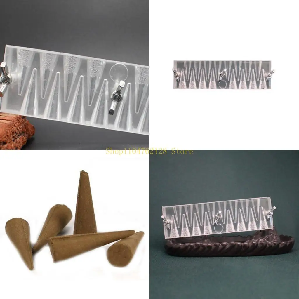 

Clear Acrylic Incenses Making Tool 16 Cavities Incenses Mould best sale
