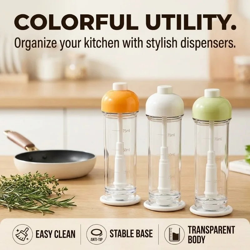 Down Spray Oil Spray Bottle with Base Transparent Measuring Oil Mister Dispenser  Press Type Oil Sprayer for Air Fryer  Cooking