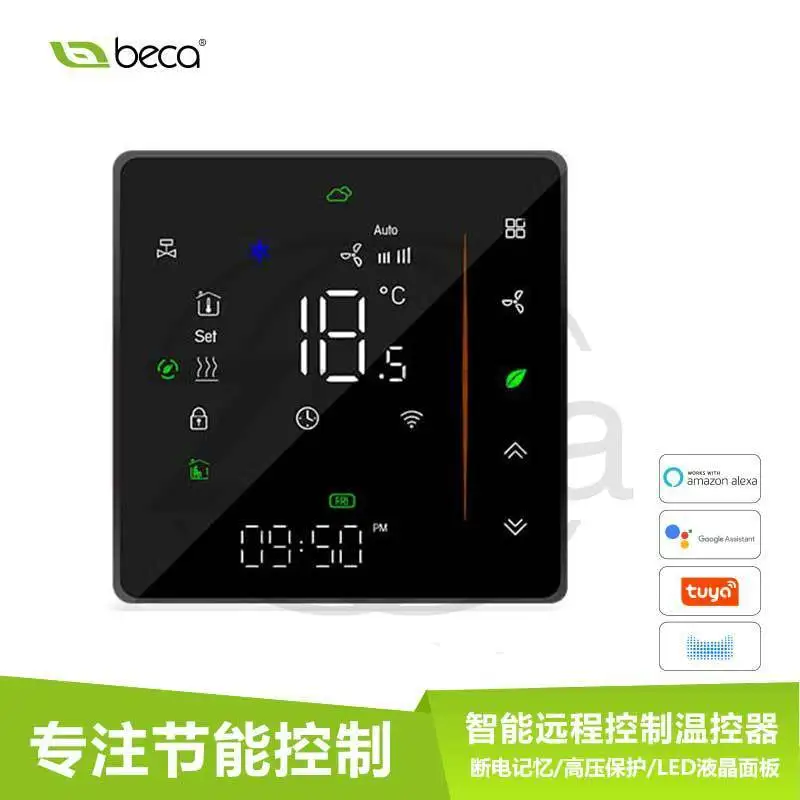 WIFI Smart Thermostat, LCD Control Panel For Central Air Conditioner & Floor Heating, Wireless Remote Temperature Controller