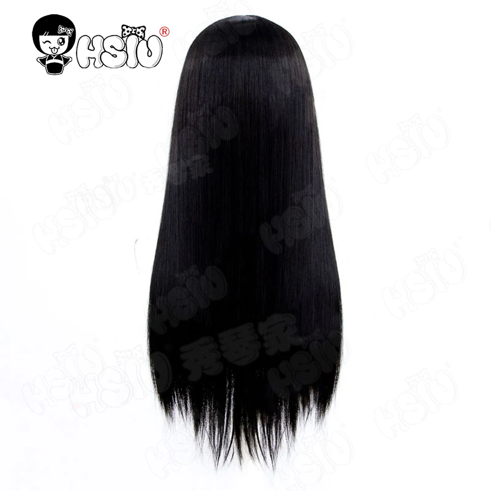 Asagiri Aya Cosplay Peruca de fibra sintética 「HSIU」60 CM Peruca longa preta + touca de peruca Anime Magic Girl Site Asagiri Aya Peruca Cosplay