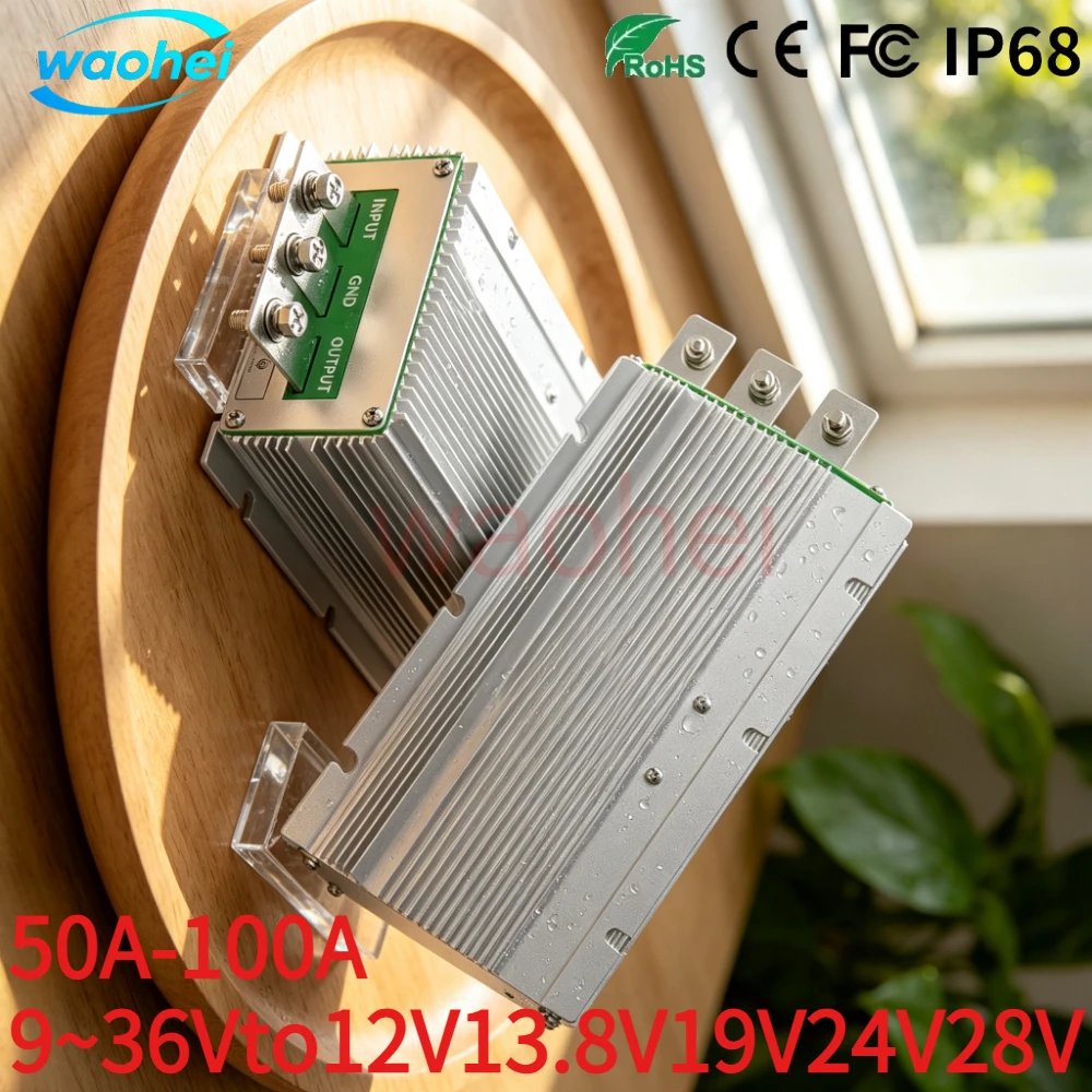 12V to 28V Power Converter 24V to 28V Voltage Regulator 9V-36V to 28V 13.8V 24V 50A-100A Transformer Voltage Regulator CE ROHS