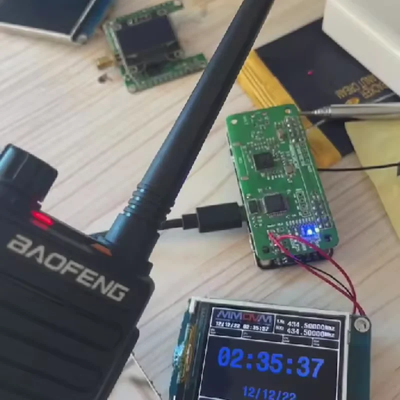 Simplex MMDVM Hotspot Module + Antenna + 2.2 inch TFT OLED Display Support P25 DMR YSF For Raspberry Pi Walkie Talk