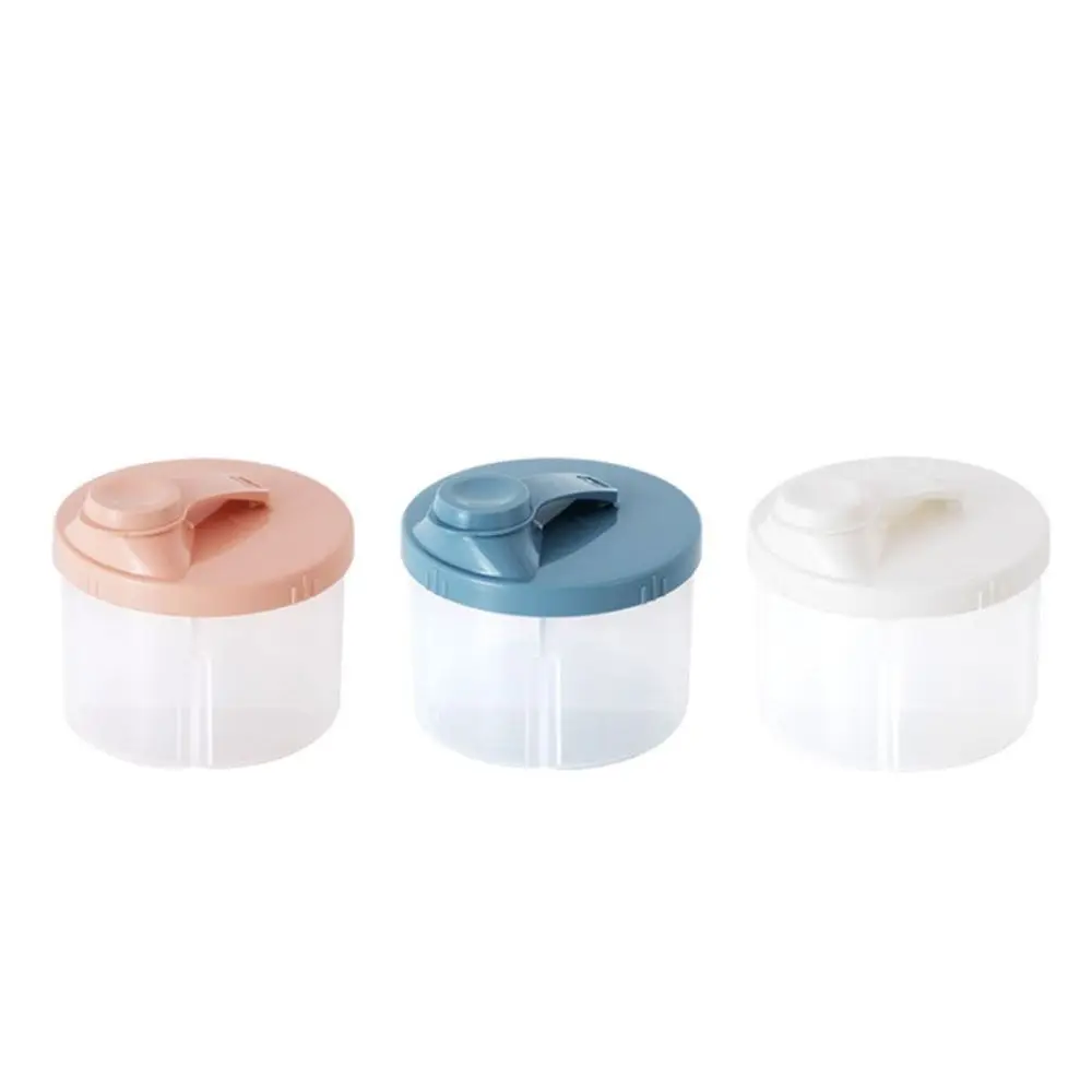 Portable Infant Milk Powder Box 4 Grids BPA Free Baby Milk Powder Dispenser Moisture-proof sealing Leakproof