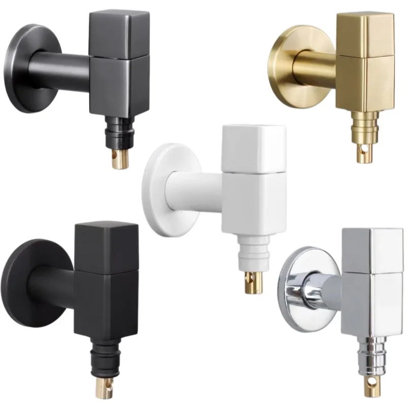 Multi-Function Washing Machine Faucet Brass Water Stop Quick Opening Angle Valve Wall Mounted G1/2 Water Stop Clip Triangle Valv