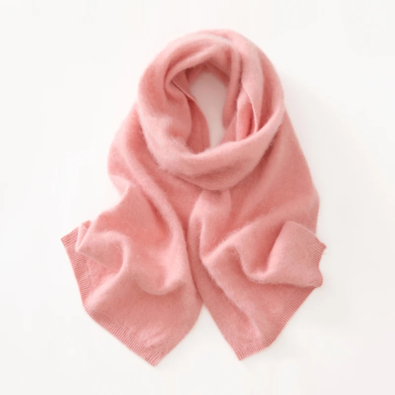 【2025 New】100% Pure Brushed Cashmere Scarf - Solid Color, 11 Colors Available, Ultra Soft & Warm, Versatile for Fall/Winter