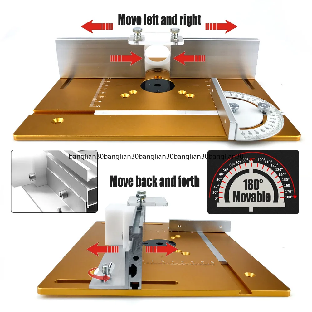 النجارة آلة الحفر الوجه رقاقة الباكليت طحن الشطب المتقلب متعددة الوظائف طاولة رفع الشق مساعد #6