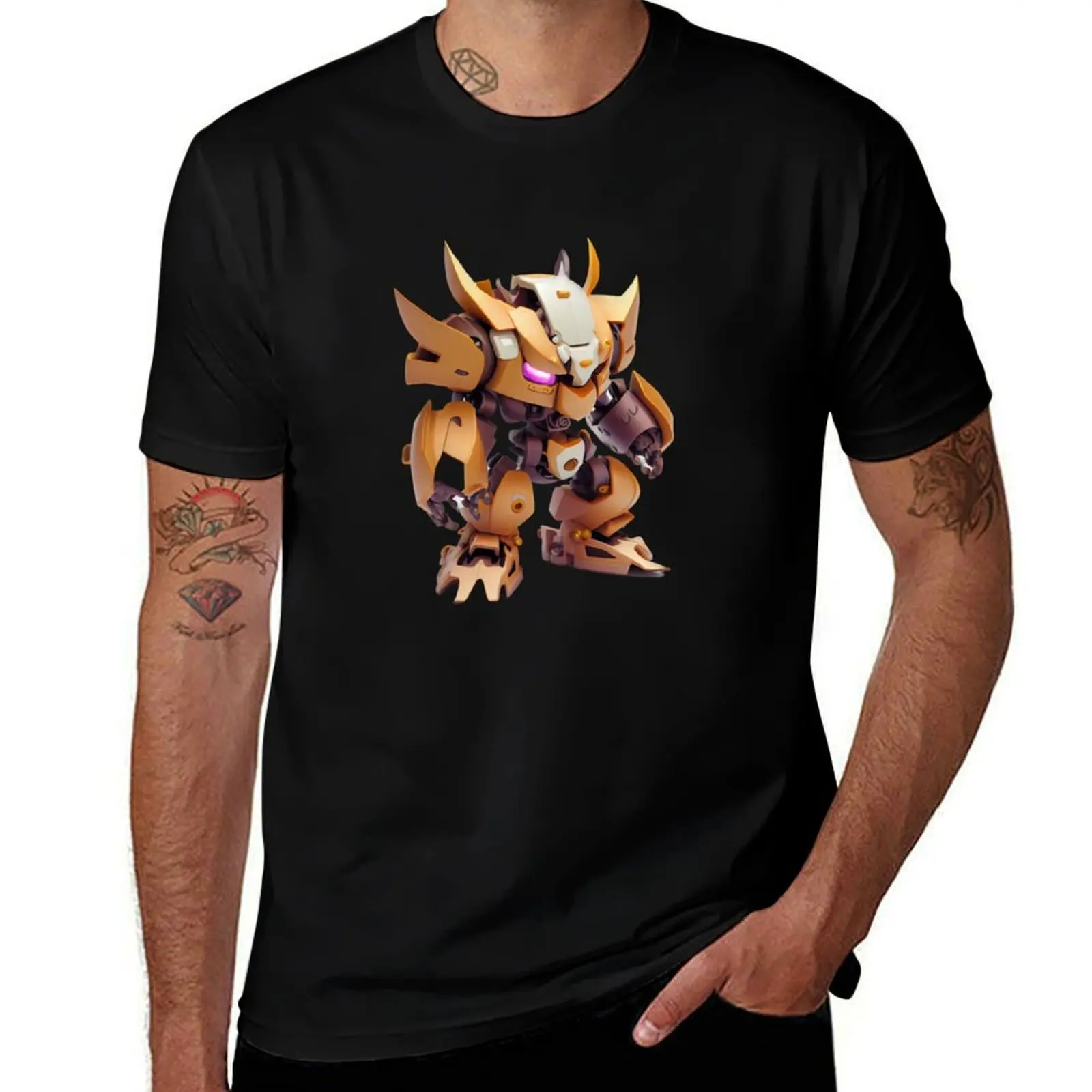 

Cute 3D Chibi Mecha | Adorable MechaV - 4 T-Shirt vintage t shirts oversizeds Blouse mens graphic t-shirts funny