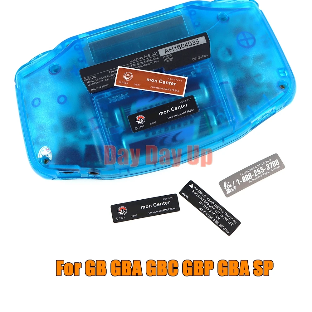5 pezzi adesivo coperchio batteria nuovi adesivi Lables sostituzione per Gameboy Advance Color per Console GBA/ GBA SP/ GBC/ GBP