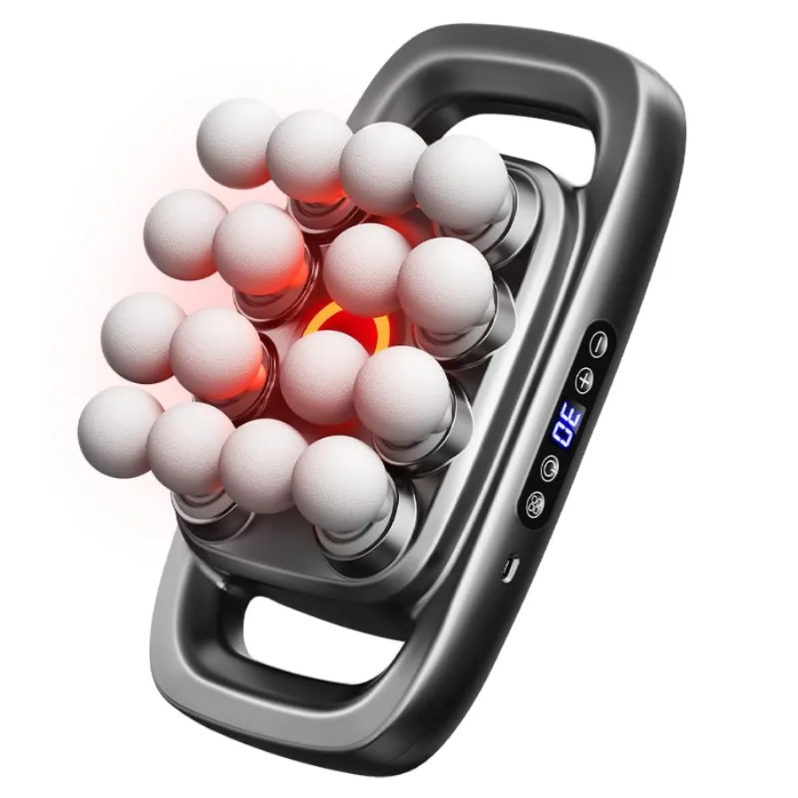 

Массажный пистолет для глубокого массажа тканей с 16 насадками, 30 скоростями и 3 режимами, для всего тела, для снятия боли – Новая улучшенная версия для глубокого массажа тканей