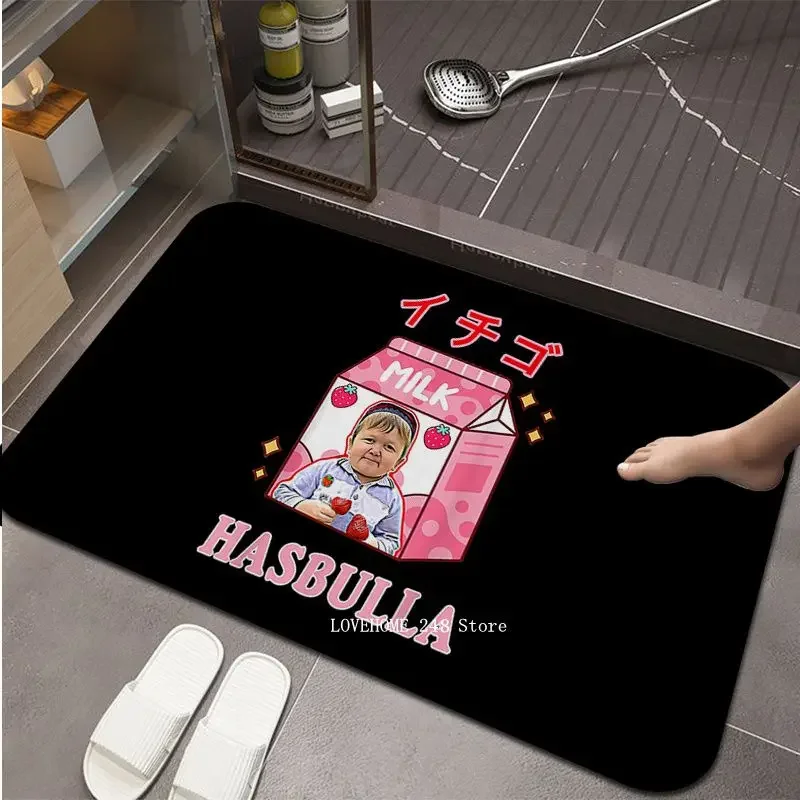 Funny hasbulla Floor Mat Rectangle Anti-slip Home Soft Badmat Front Door Indoor Outdoor Mat Bedside Area Rugs