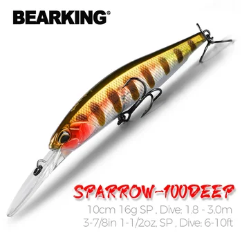 BEARKING 10 centimetri 16g Super Magnete Sistema di Peso Casting Lungo Nuovo Modello Esche Da Pesca Esca Dura 2019 Qualità Wobblers Minnow