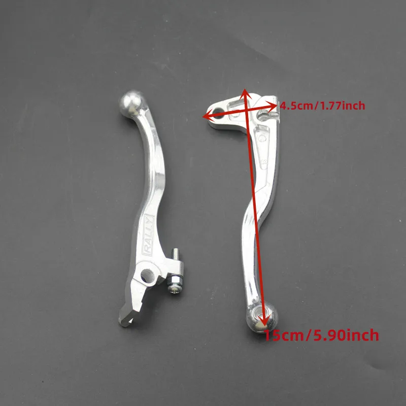 Pair Chrome Motorcycle Brake Clutch Lever Handle For Suzuki DR250 650 DRZ400