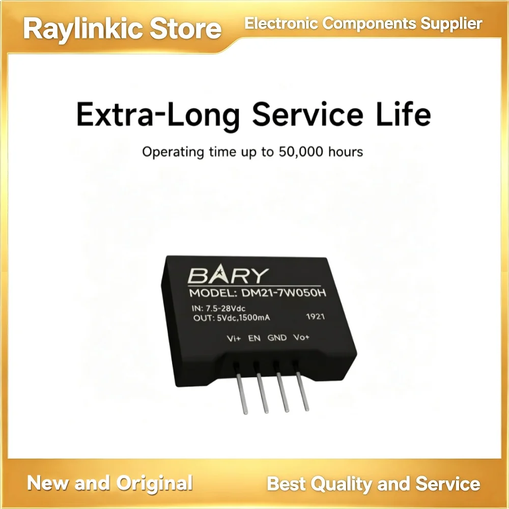 10PCS EBYTE DM21-7W050H Power Supply Module DC-DC Step-Down 7.5-28V Input 1500mA Output 7.5W Compact Size with 91% Efficiency