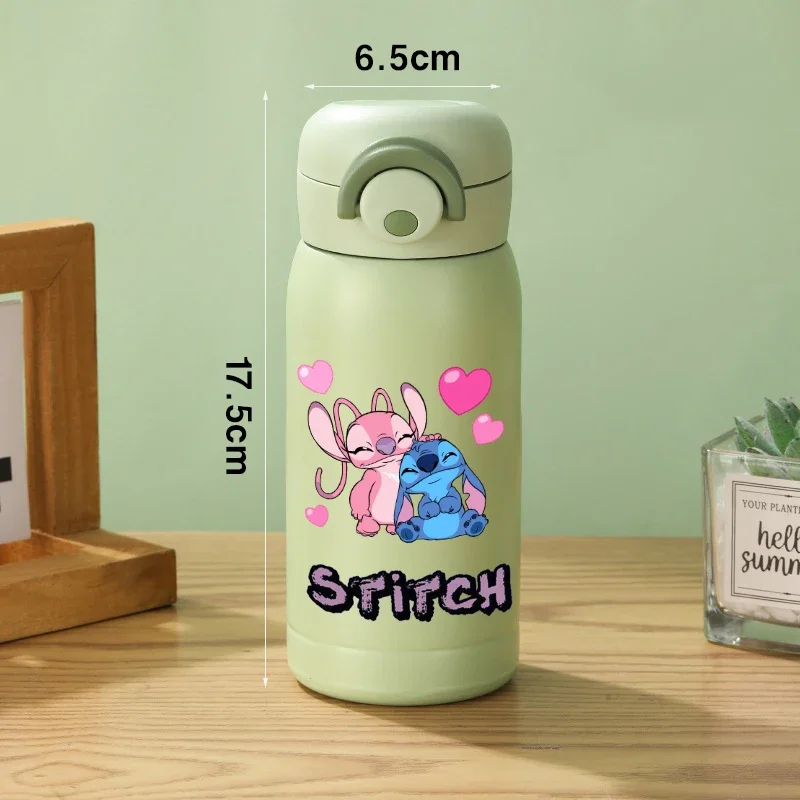 350mL Miniso Disney StarCraft Baby Stitch Cartoon Vacuum Student Children's Vacuum Insulated Cup Travel Cup