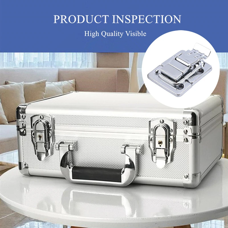 1/2pcs Stainless Steel Chrome Toggle Latch For Chest Box Case Suitcase Tool Clasp Cabinet Fitting Lock Belt Hasp Buckle Hardware