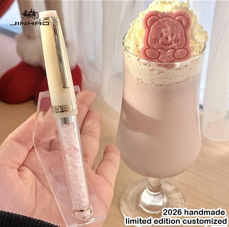 

2026 Handcrafted Limited Edition JINHAO 82 Glass Dip Pen Finely Grounded Smooth Writing Stationery School Office Art Supplies