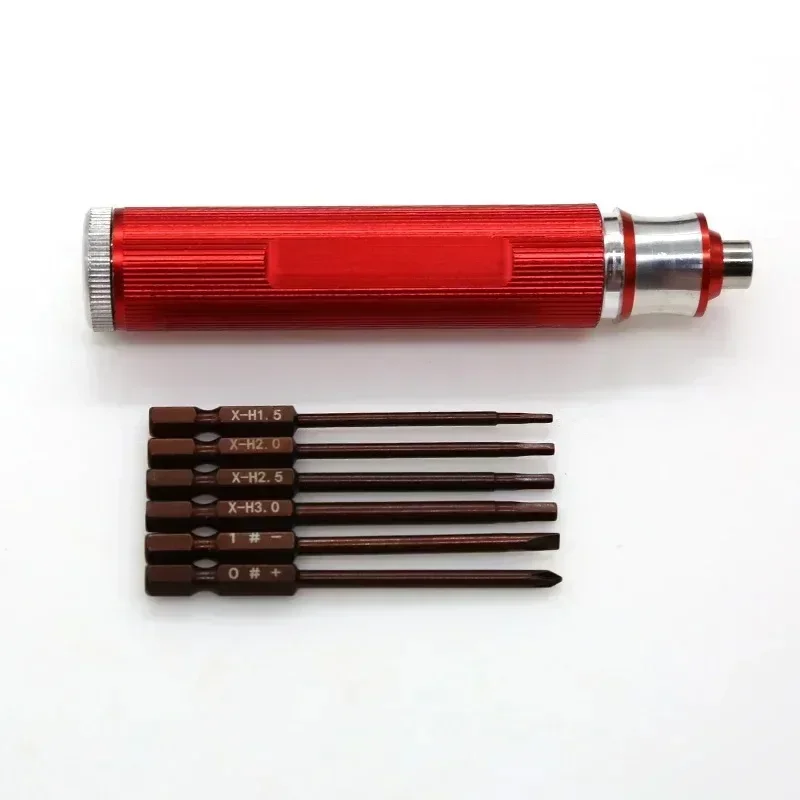 1Set Hard Alloy 6 in 1 Screwdriver RC Tool Screw Driver Removal Tools for RC Car Drone Helicopter RC Car Upgrade Parts Accessori