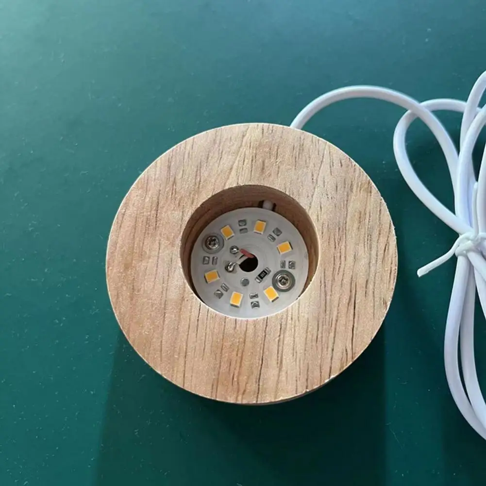 Stoisko wystawowe minimalistyczne szerokie zastosowanie 3 kolory USB Port 1.2W oświetlenie dębowe DIY drewniana lampa baza nocna dostawa