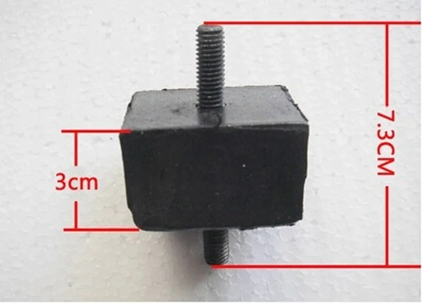 2pcs For Zongshen three-wheeled motorcycle accessories ZS150 engine cushion 150 tricycle Fukuda damping cushion 8mm