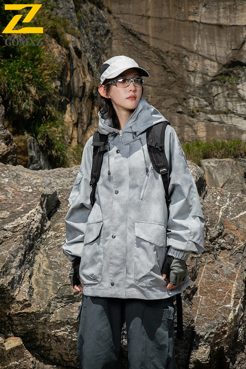 

Мужская повседневная куртка 2022, весенне-осенняя ветрозащитная водонепроницаемая дышащая куртка для альпинизма с капюшоном, куртка для приключений на открытом воздухе