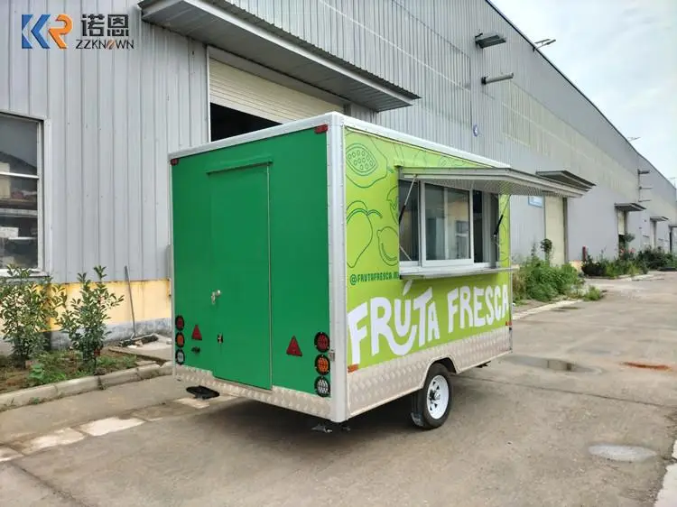 Customized coffee Hot Dog Ice Cream Food Cart Concession snack Food Trailer Mobile Food Truck with Full Kitchen Equipped