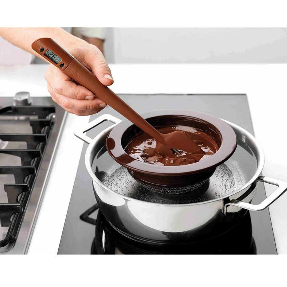 

Thermometer Kitchen Cooking Baking Stirrer Chocolate Cream Sauce Jam Meat Bbq Steak High Temp Probe Reader Kitchen