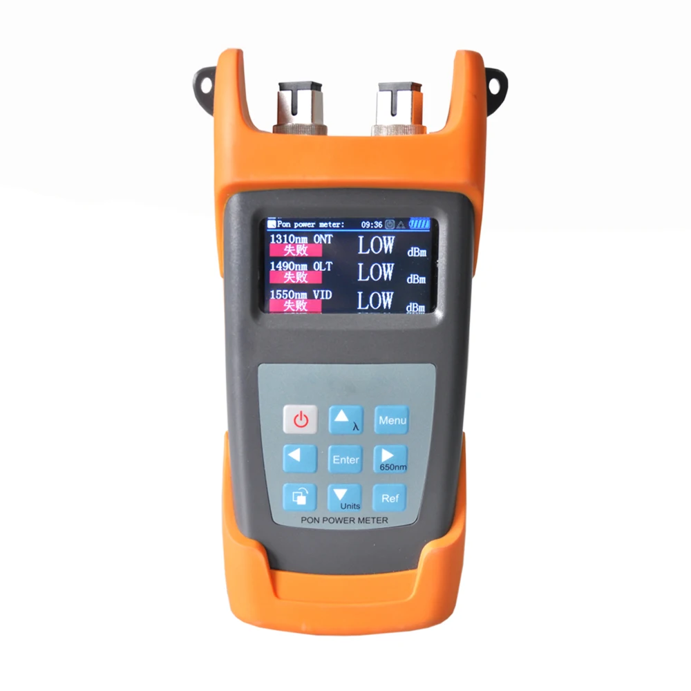 FCST 1310/1490/1550 Wavelengths Handheld Fiber Optical PON Power Meter For GPON EPON Network Measurement And Maintenance