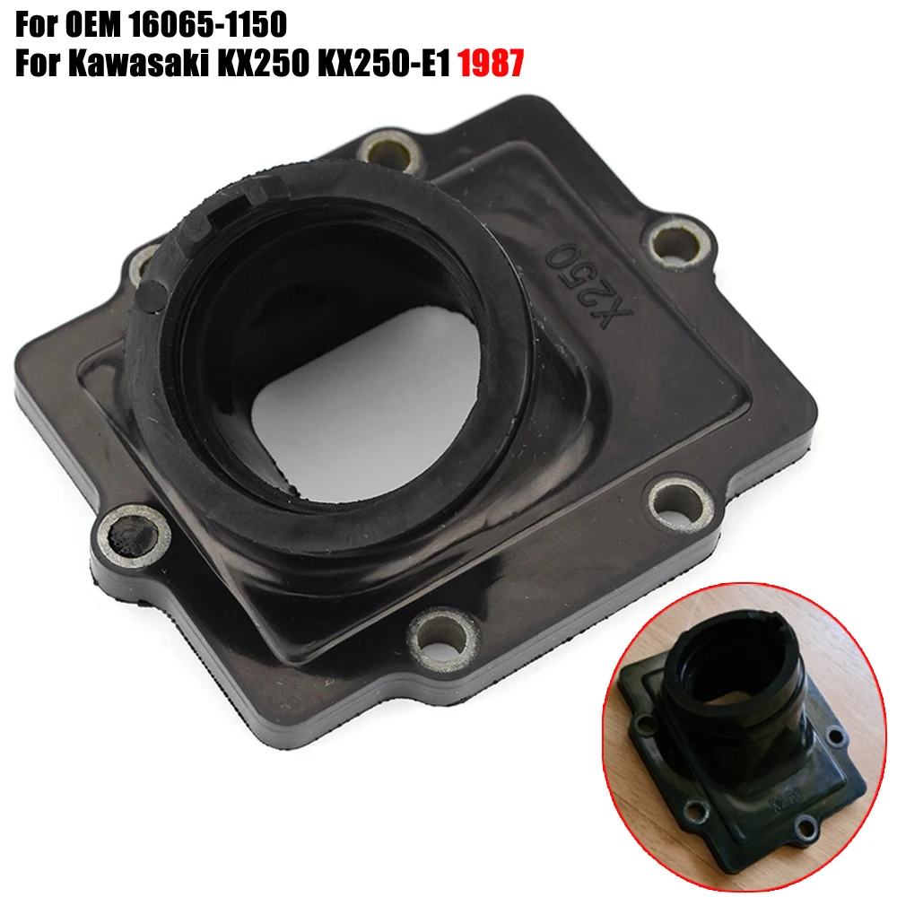Adapter interfejsu gaźnika kolektora dolotowego dla Kawasaki KX250 KX250-E1 1987 KX 250 E1 16065-1150
