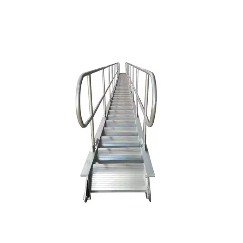 

Морская бандовая лестница из алюминиевого сплава, посадочная лестница, мост для пирса, мост для подхода, водяная платформа, плавающий мост Mar