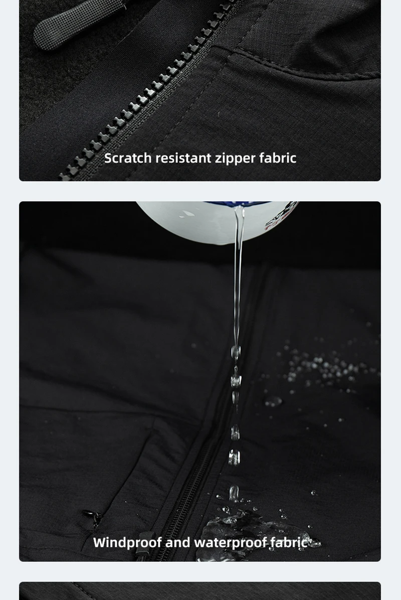YKYW Fahrradweste Winter Wasserdicht Fleece-Gefüttert Rückseitiger Anti-Rutsch-Greifer Thermisch Winddicht Feuchtigkeitsableitend 4 Taschen 7 Farben – Detail 15