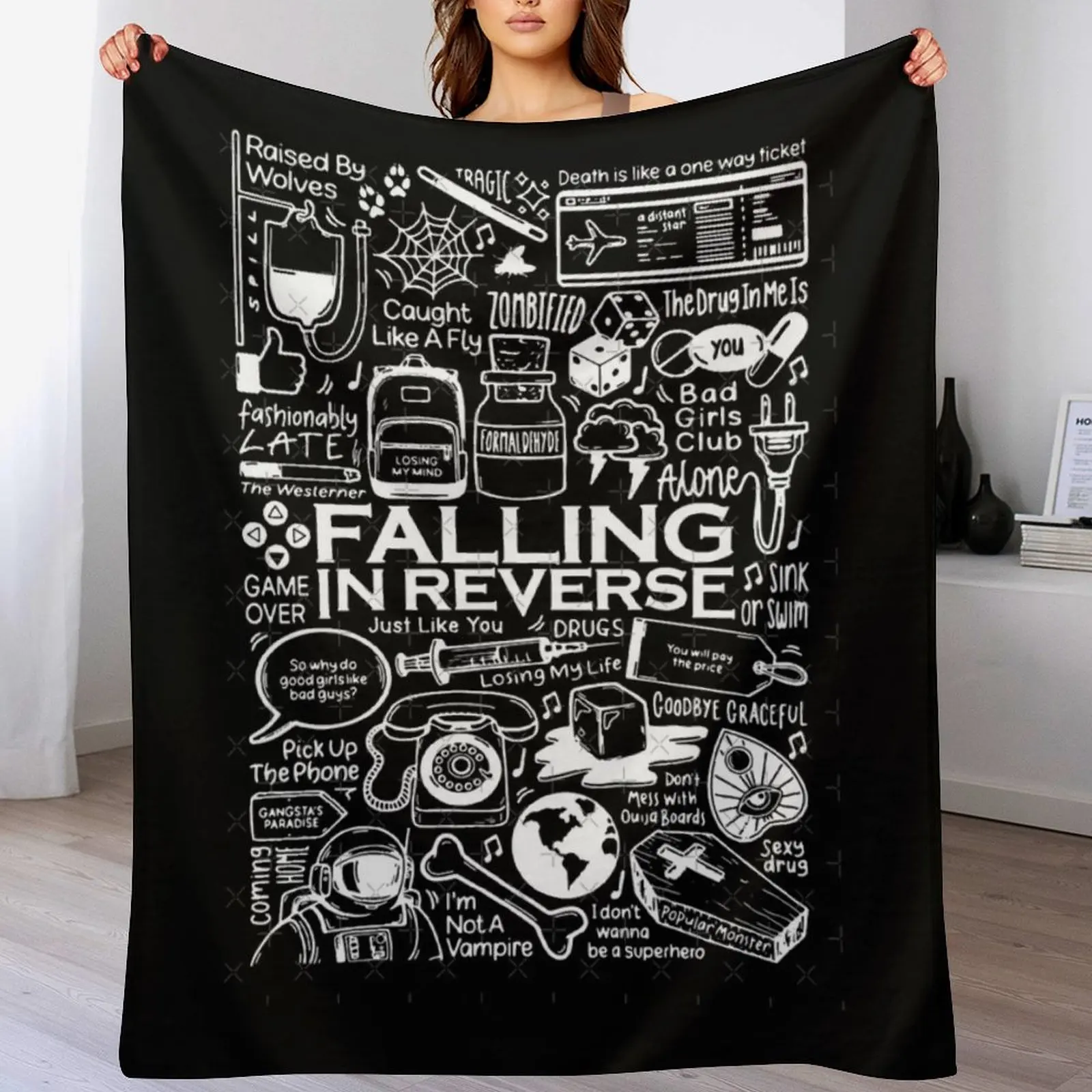 Falling in Reverse Classic Throw Blanket