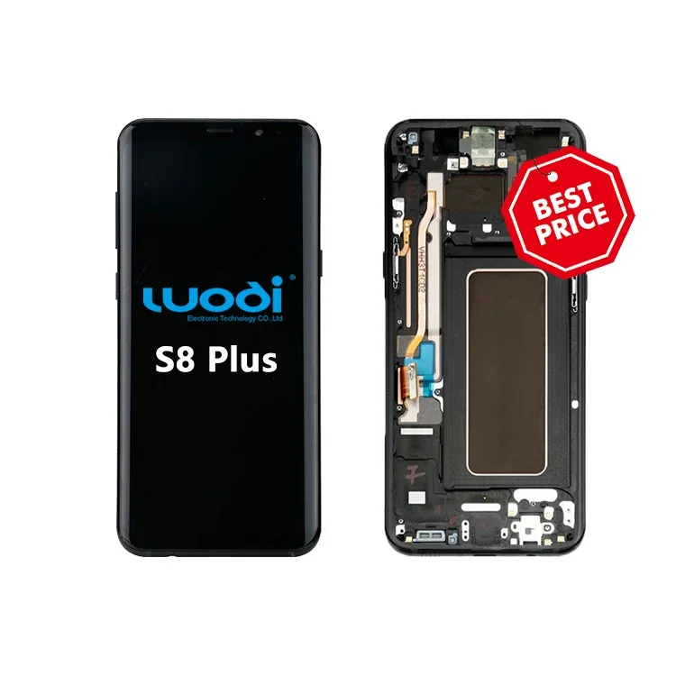 CL Display For Samsung  S8+ S8 Plus With Frame Original Size LCD Touch Screen Digitizer Repair For Mobile Phone