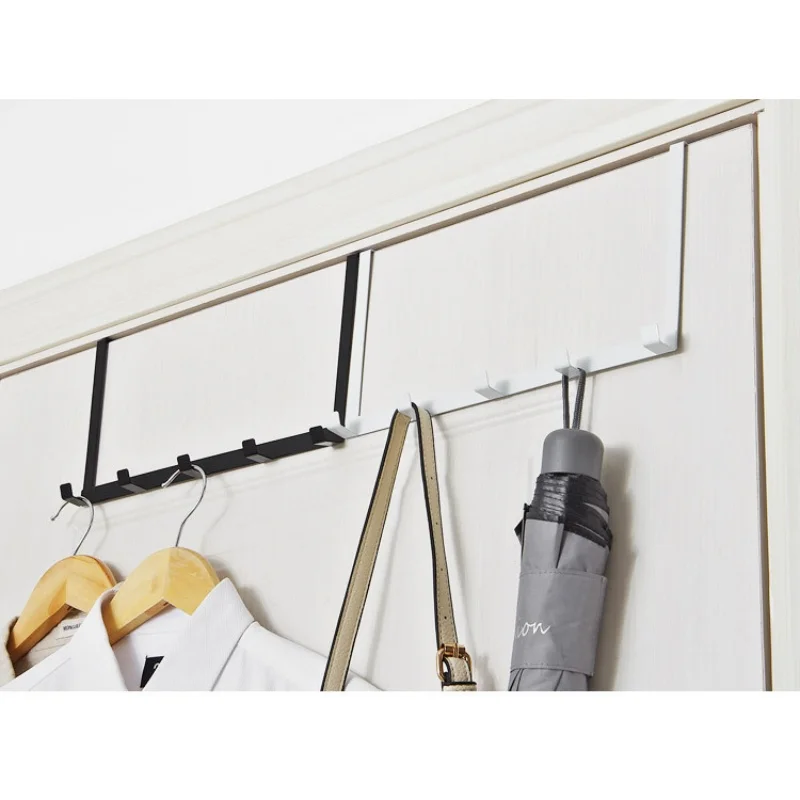 Overschrank-Kleiderhaken aus Schmiedeeisen ohne Bohren für Kleidung, Mäntel, Hüte, Handtücher, Taschen und Sonstige Gegenstände, Aufbewahrungsregal für Bad und Küche – Detail 6