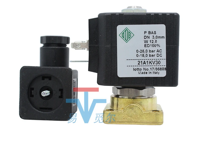 Electromagnetic Valve 21a1kv30 220v 24V Micro Bottom Plate Installation Two Way Electromagnetic Switching Valve