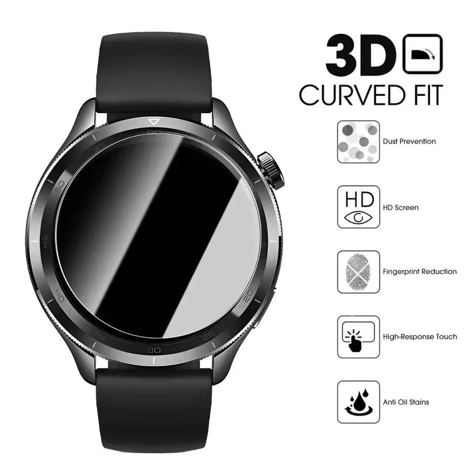 1-4Pcs Easy to Install Tempered Glass For Xiaomi Watch S5/S4 Smartwatch HD Screen Protectors Anti-scratch Protective Film Cover