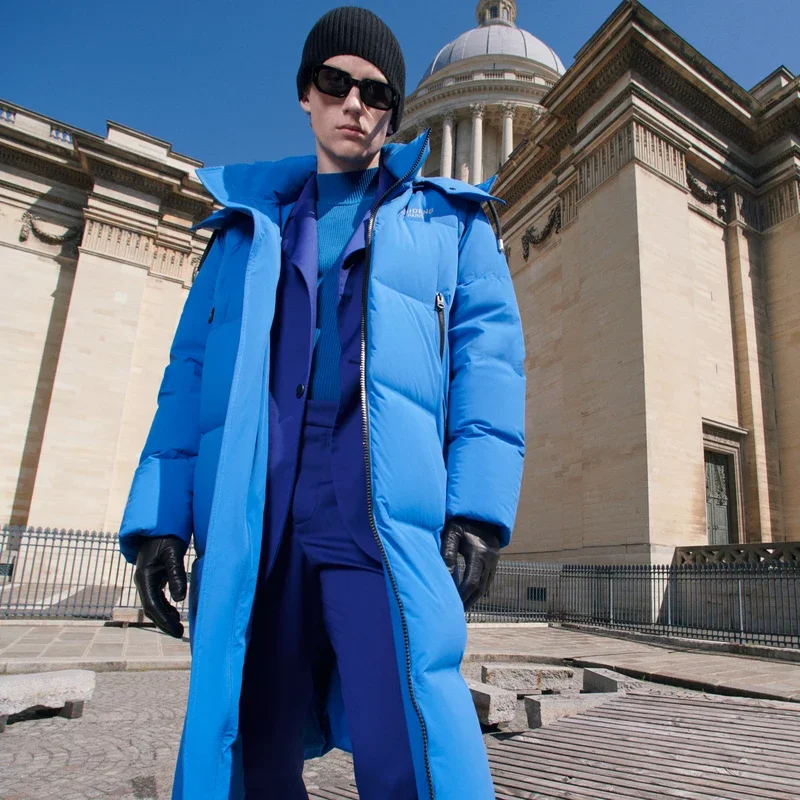 

BOSIDENG женская зимняя куртка мужская водонепроницаемая маслостойкая непромокаемая утолщенная длина куртка на гусином пуху с капюшоном длинное пуховое пальто