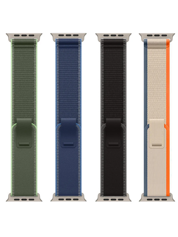 Bracelet � boucle Trail pour Apple Watch Ultra 3 2, 49mm 46mm 44mm 45mm 40mm 41mm 42mm, Bracelet Correa iWatch s�rie 11 10 SE 9 8 7
