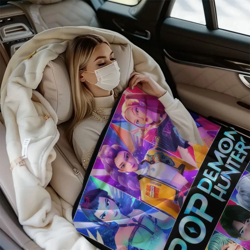 1 قطعة بطانية الفانيلا k-pop دي مون الصيادين هون تريكس بطانية جودة لينة الدافئة رمي بطانية الشتاء الاطفال الأريكة السرير رقيق المفرش