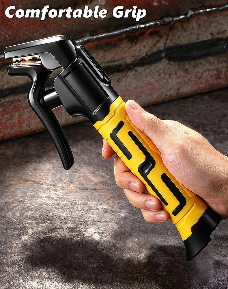 Gebogene Schweißzange Elektrodenhalter Schweißzange Hitzebeständige Kupferklemme Ergonomischer Isolierter Griff – Detail 9